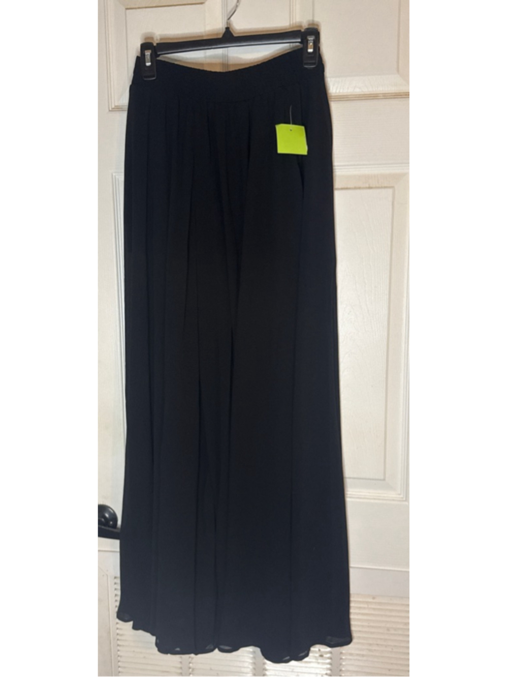 Better Be Black Wide Leg Sheer Pants Size S